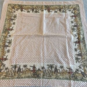 ANNE MARIE Scarf French Provencal Desert Caravan Egyptian Expedition 33"